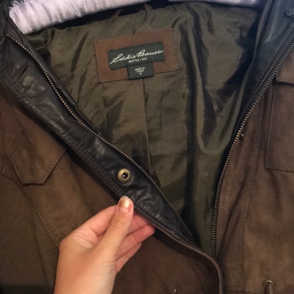 Very nice Eddie Bauer dark olive green jacket - Picture 7 of 9